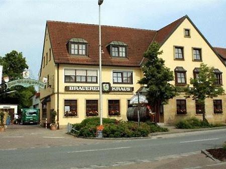Brauerei Gasthof Kraus Хиршайд Екстериор снимка
