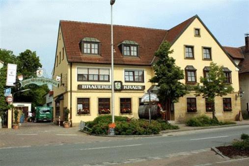 Brauerei Gasthof Kraus Хиршайд Екстериор снимка