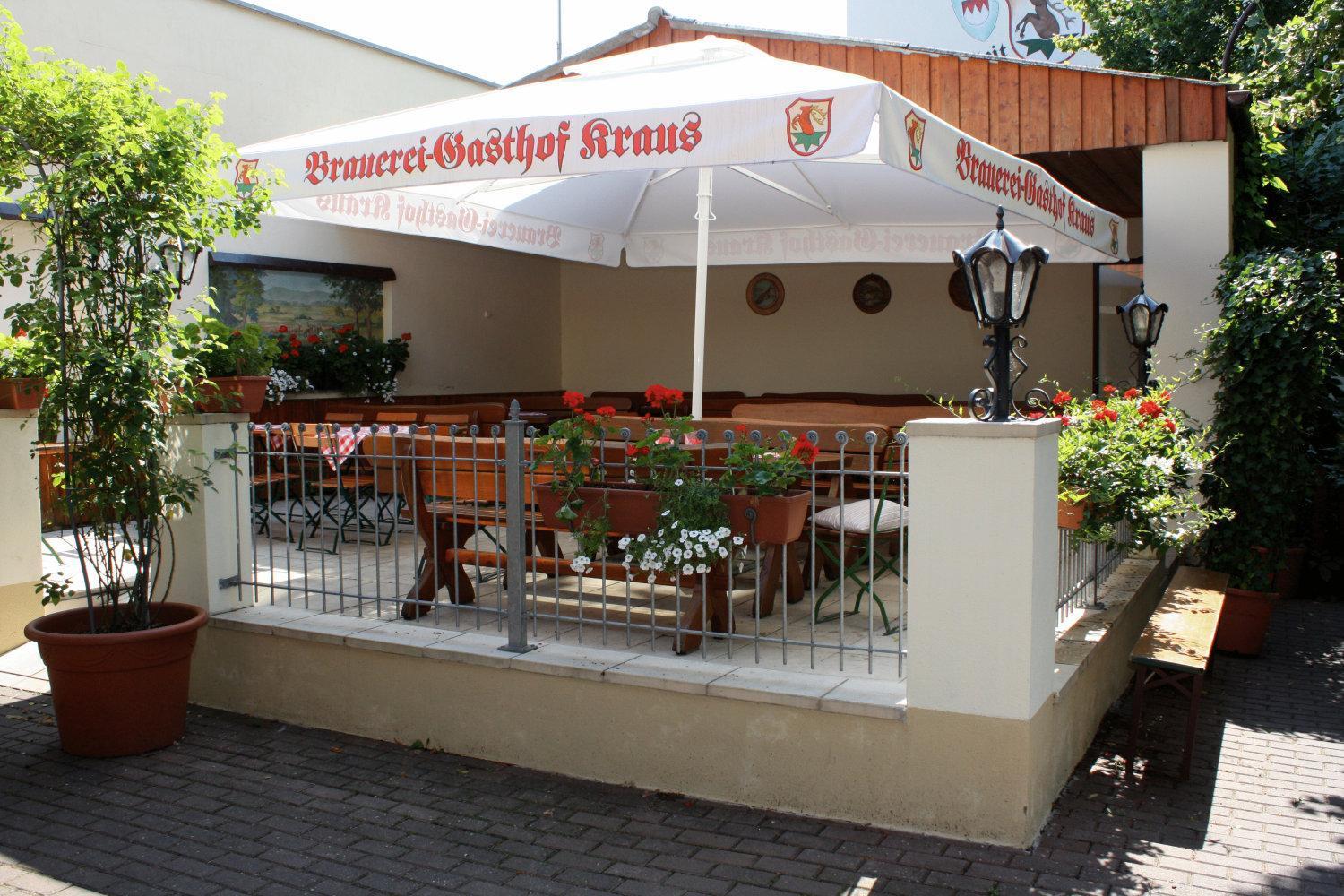 Brauerei Gasthof Kraus Хиршайд Екстериор снимка